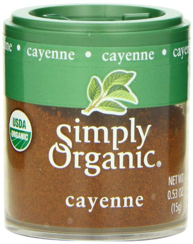 Simply Organic Cayenne Ground, Certified Organic, Kosher, Mini Spices | 0.53 Ounce (Pack of 6) image 4