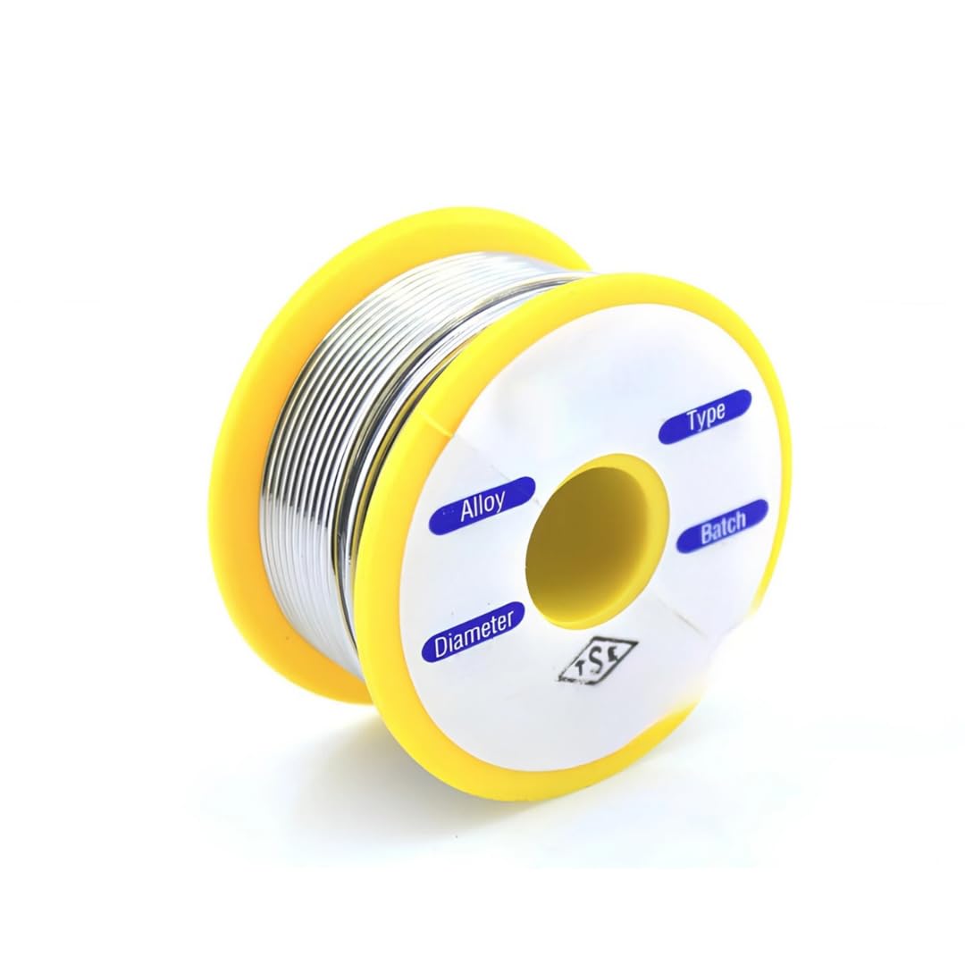 Jouis Lehim Teli 0.8 mm 50 gr – Elektronik Devre ve Tamir İşleri İçin İnce Lehim Teli, Profesyonel ve Amatör Kullanıma Uygun, Kolay Eriyen Lehim Teli Makarası (0.8mm 50 Gr)