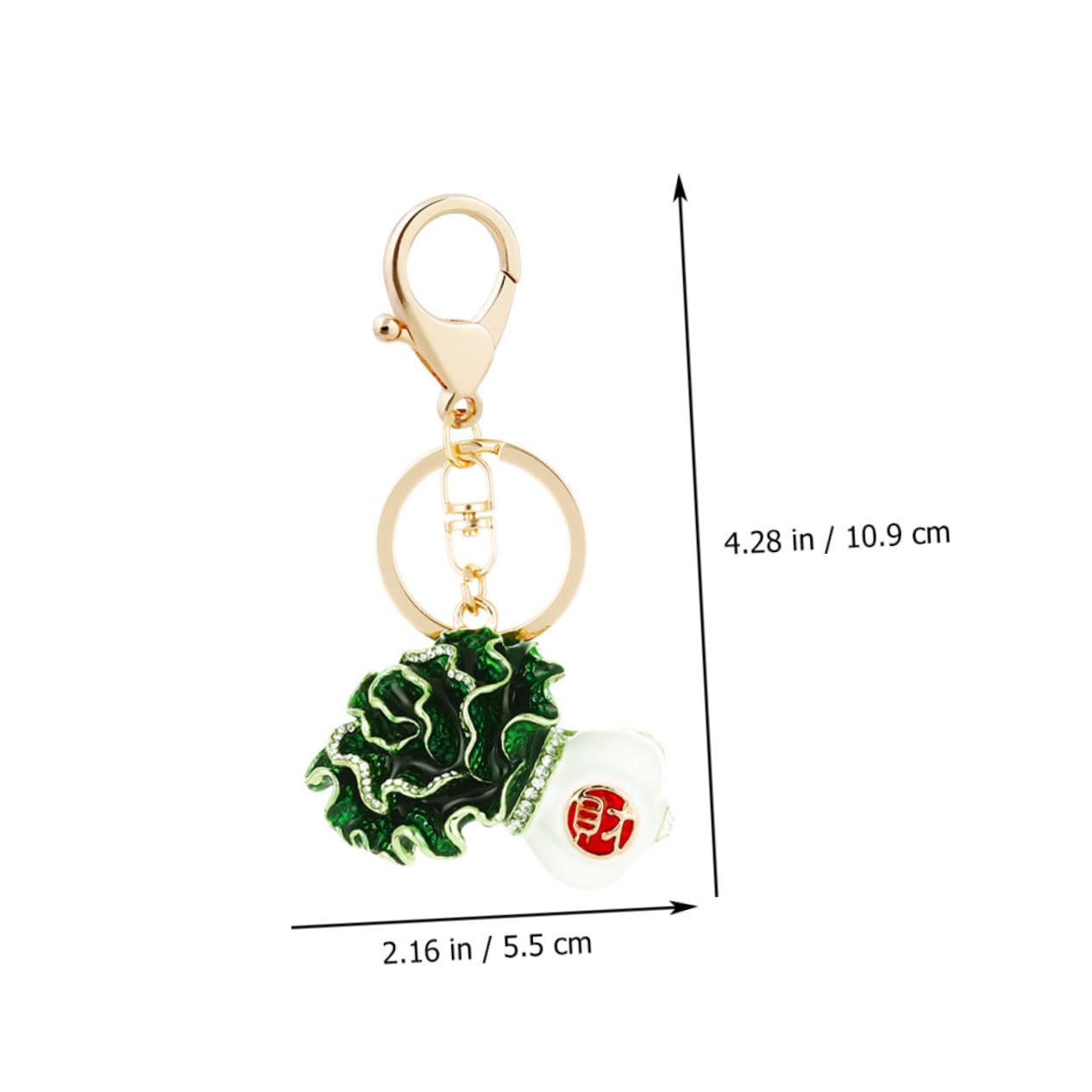 BESPORTBLE Colgante de Repollo Adorable Vegetal para Decoración de Claves y Accesorio