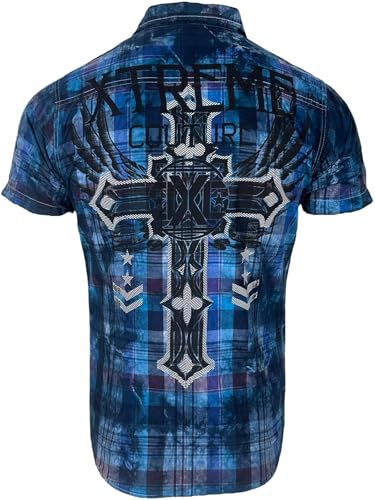 Xtreme Couture by Affliction Men's Button Down Shirt Faith & Trust3