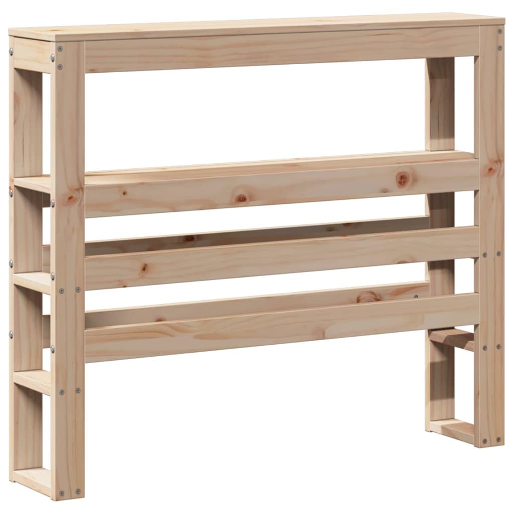 vidaXL Cabecero de Cama con estantes Madera Maciza de Pino 90 cm