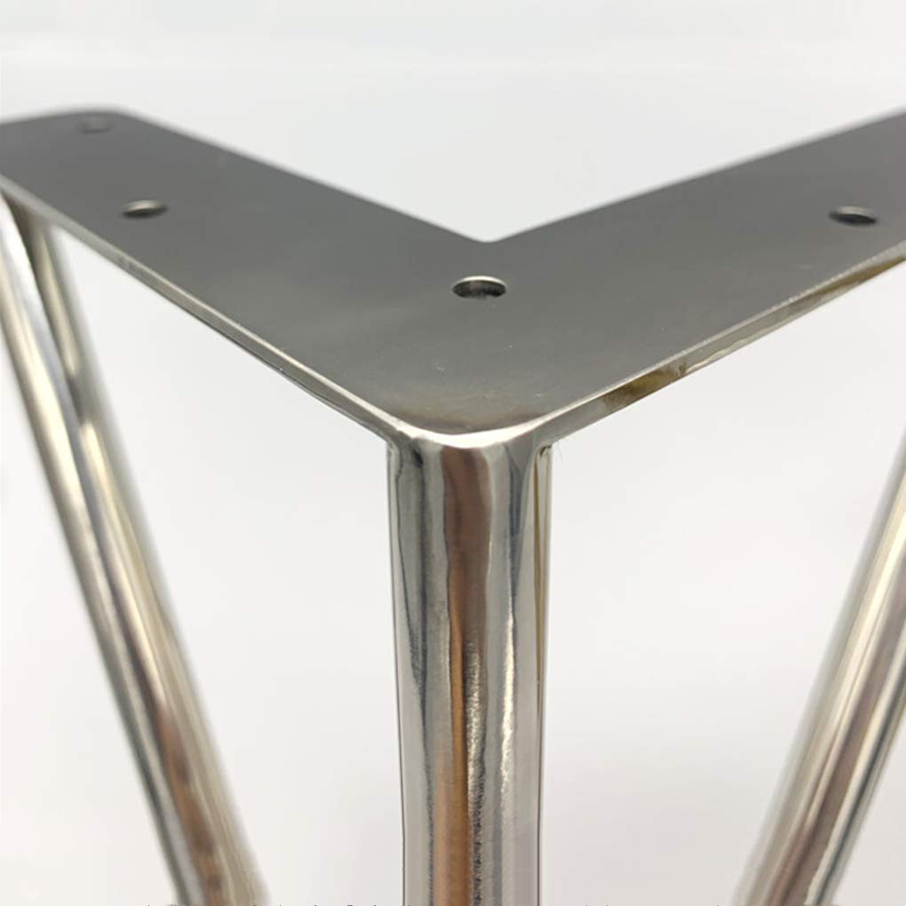 4 Pezzi di mobili Piedini Regolabili in Metallo Gambe per mobili in Acciaio Inox Gambe di Supporto per mobili triangolari Divano Letto mobili Pesanti per Letti, armadi, tavoli e al