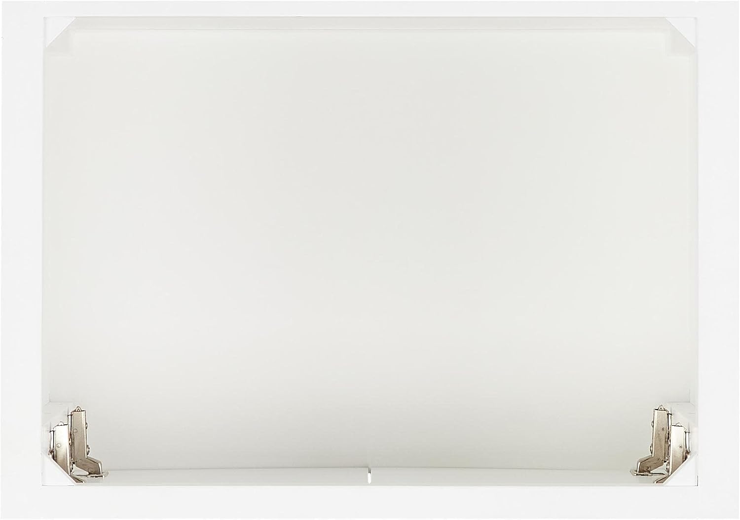 Signature Hardware 953315-30-RUMB-1 Olsen 30" Freestanding Single Basin Vanity Set with Cabinet, Vanity Top, and Rectangular Undermount Sink - Single Faucet Hole - Soft White/Feathered White