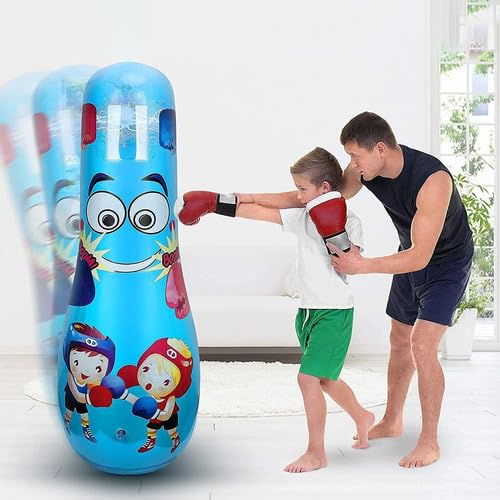 Punching Ball Saco De Boxeo Inflable Para Niños 160 Cm, Con