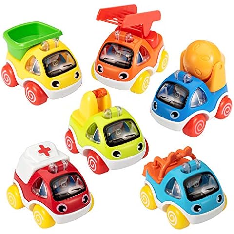 ASTOTSELL Cars Toy for 1 2 3 Years Old Kids, 6 Pieces Pull Back Toy Cars Mini Alloy Racing Vehicle Set for Toddlers, Pull Back and Go Cars for Baby Birthday Cover