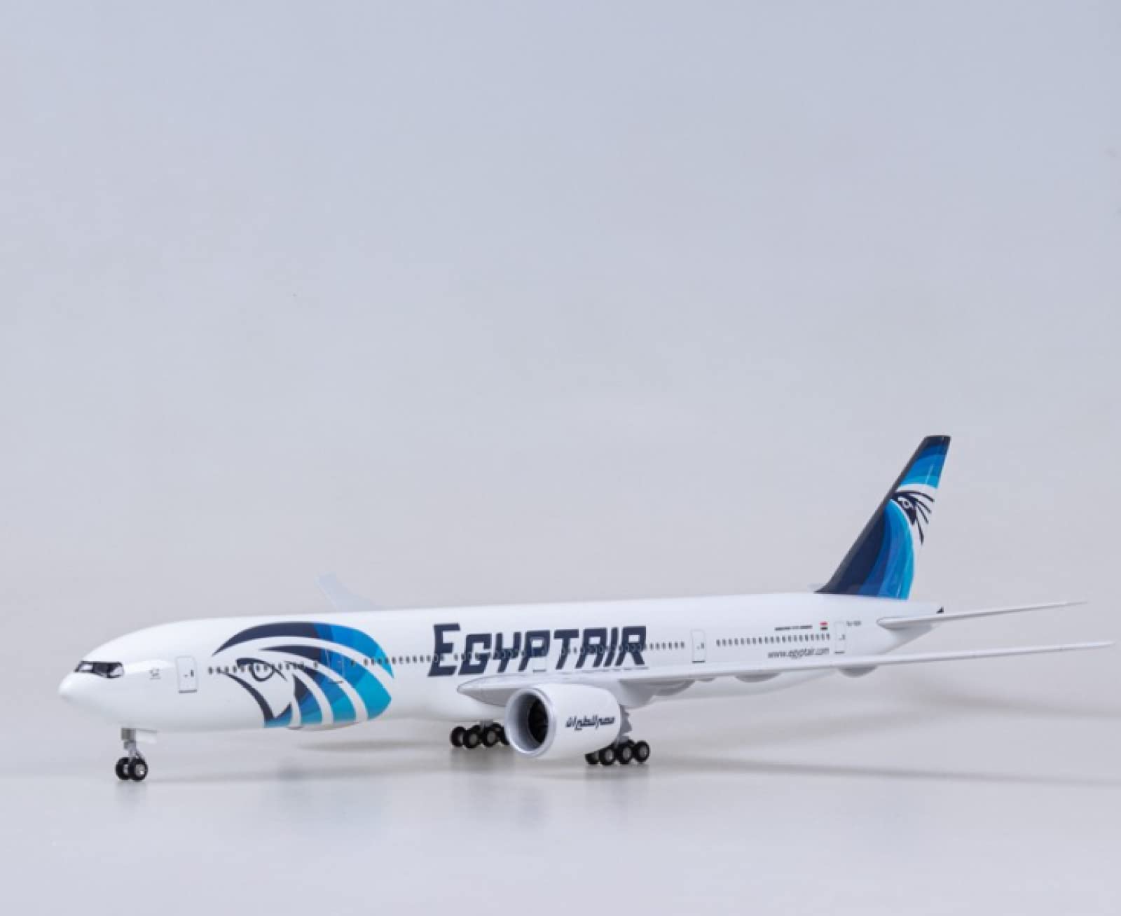 47cm Egypt Air Egypt Air Passenger Aircraft Aircraft Model Boeing 777 Simulation Assembled Civil Avi