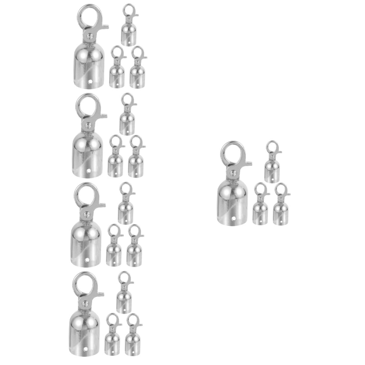 20pcs Rope End Stopper Easy Install Cord Locks for Banister Rails Welcome Versatile Guardrail Caps for Enhanced Safety Aesthetics