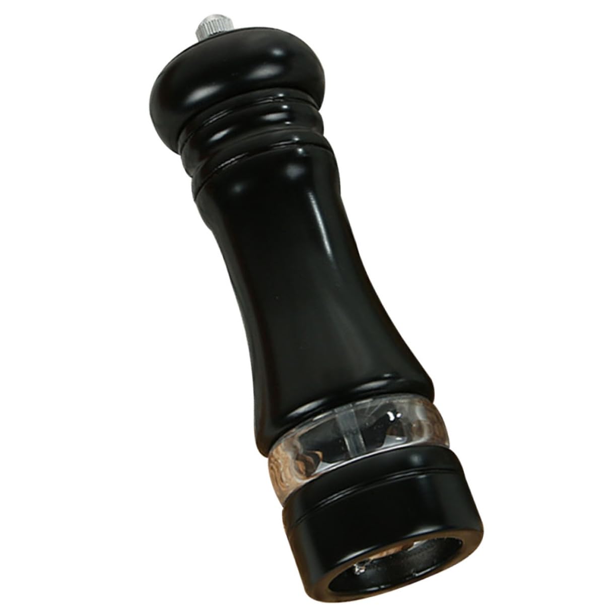 BESTYASH 6 Inch Pepper and Sea Salt Mill Easy Crank Refillable Pepper Grinder Kitchen Seasoning Supply