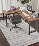 chakme Office Chair Mat for Hardwood Floor, 60'x45' Easy Glide Computer Desk Mat Protector for Rolling Chair Under Desk Rug Nonslip Backing, Machine Wash, (Plaid)