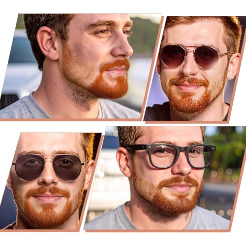 HaiFafafaing Bart Zum Ankleben Realistischer Bärt Gefälschter Bart Unsichtbarer Party Künstlicher Bärt Halloween Lustiger Zubehör Kostümpartys Weihnachtsfeier(Braun)