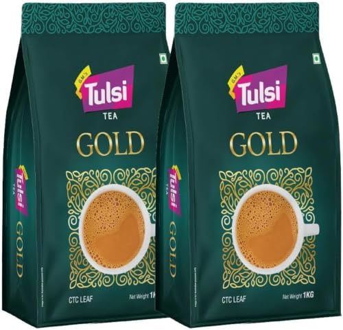 Image of Tulsi Gold Tea CTC Leaf 1KG (Pack of 2)|Pure Assam CTC Leaf