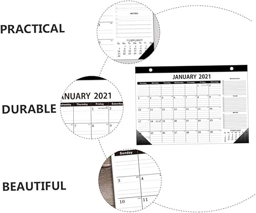 Miniatura 9 de MAGICLULU 3 Pcs 2021 Wall Calendar Student Calendar 2021 Calendarios De Adviento 2021 Monthly Calendar Planning Wall Calendar 2021 Wall Mounted