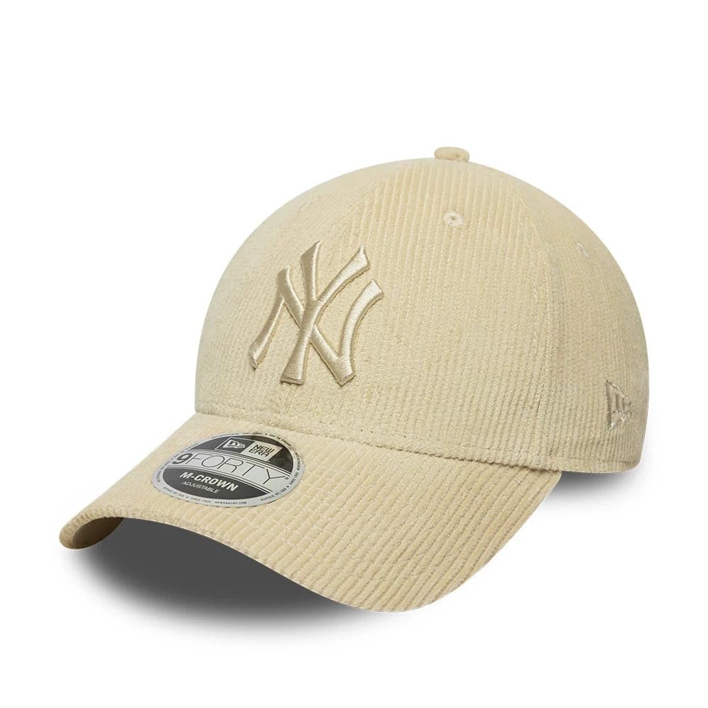 New Era New York Yankees Cord 9Forty Adjustable M-Crown Cap Beige