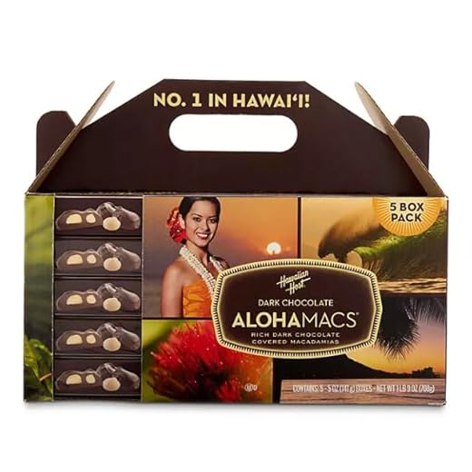Hawaiian Host Dark Chocolate Macadamia Nuts