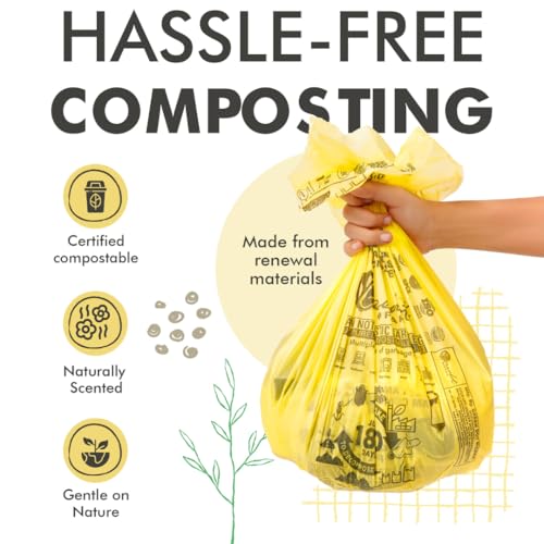 Image of GREENDOT BIOPAK Garbage Bags For Dustbins, Extra Large Size 30 Bags(3 Rolls), 30x37 Inches, Biodegradable & Compostable Within 180 Days, Eco-Friendly Trash Bags For Wet & Dry Waste, Leak Proof &Thick