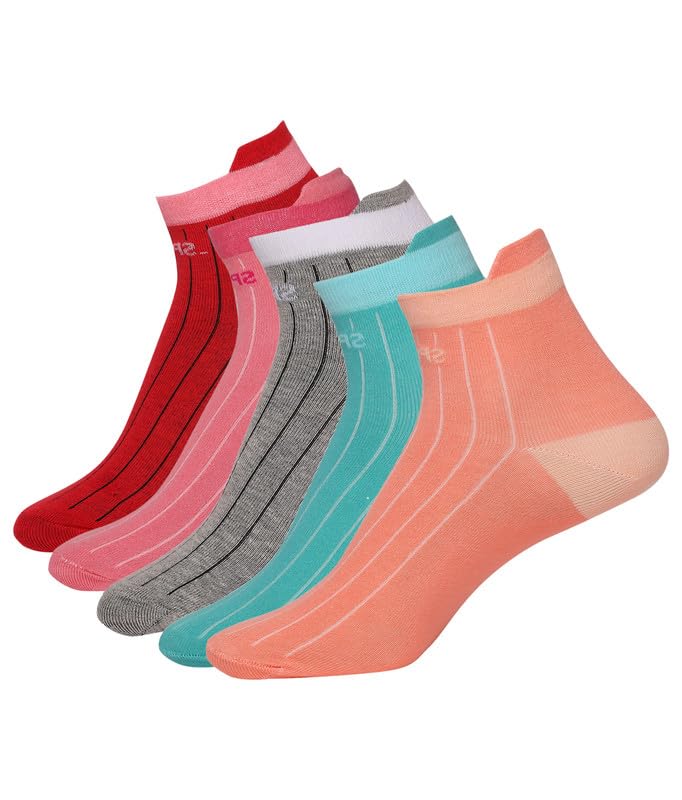 Feelings® Women Low Cut Odor Free Sports Socks | Ankle Length | Free Size | Breathable | Combo Socks for Women-image-24