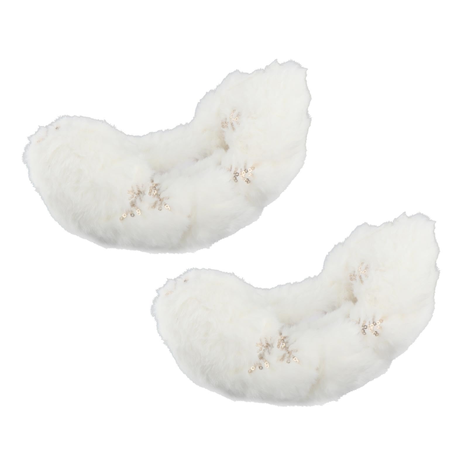 harayaa Ice Skate Blade Covers, Skating Cover, Water Absorbing, Skate Covers, Ice Skate Blade Protector for Hockey Skates, White