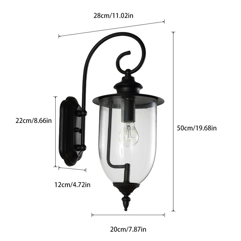 Applique Murale Exterieur LED Style Chinois Applique extérieure résidentiel Villa Couloir étanche Applique extérieure Lampe de Cour extérieure Luminaire Exterieur
