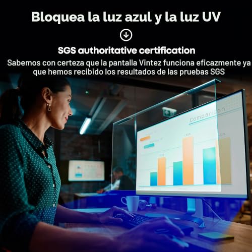Película de bloqueo de luz azul anti-UV para PC de escritorio 27" 5