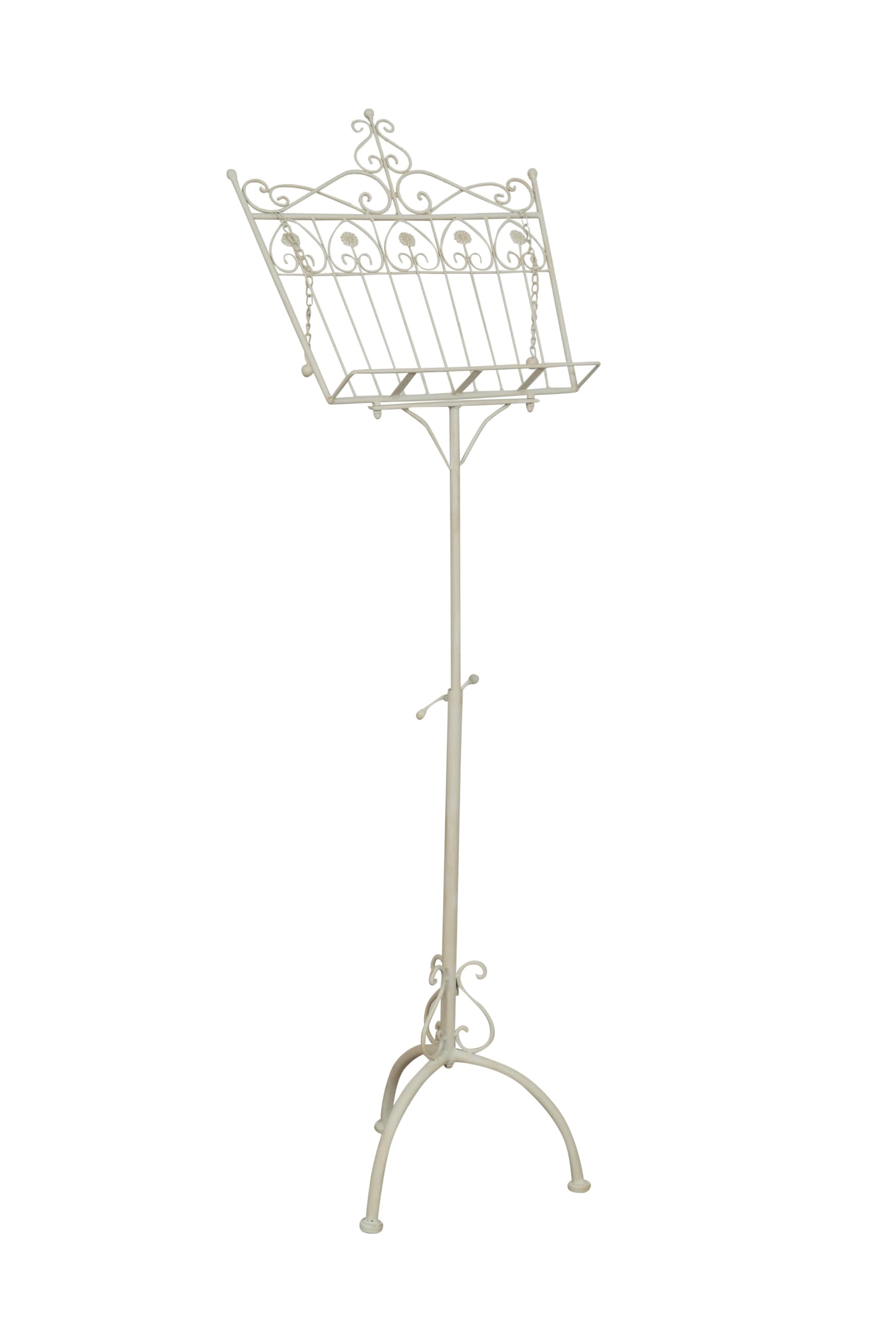 Biscottini Leggio Porta Menu - Leggio Musicale in Ferro battuto da Pavimento 47x32x140 cm - Cavalletto Espositore Pubblicitario Pieghevole - Portamenu Ristorante - Leggio per Libri da Tavolo
