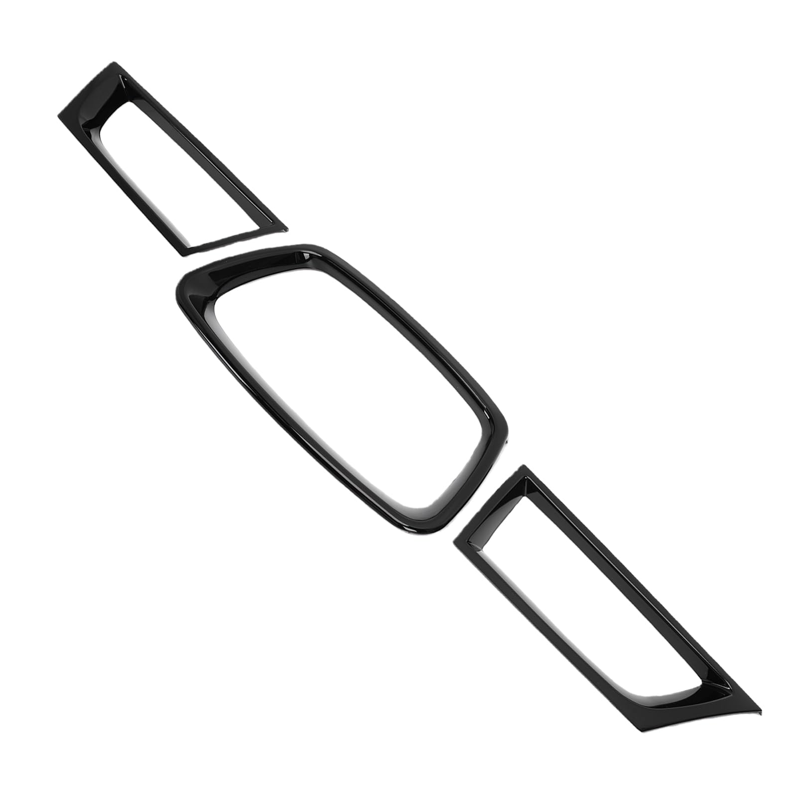 Fockety Przedni Zderzak Listwa Ozdobna, 3 szt. Gloss Black, do 9th 2