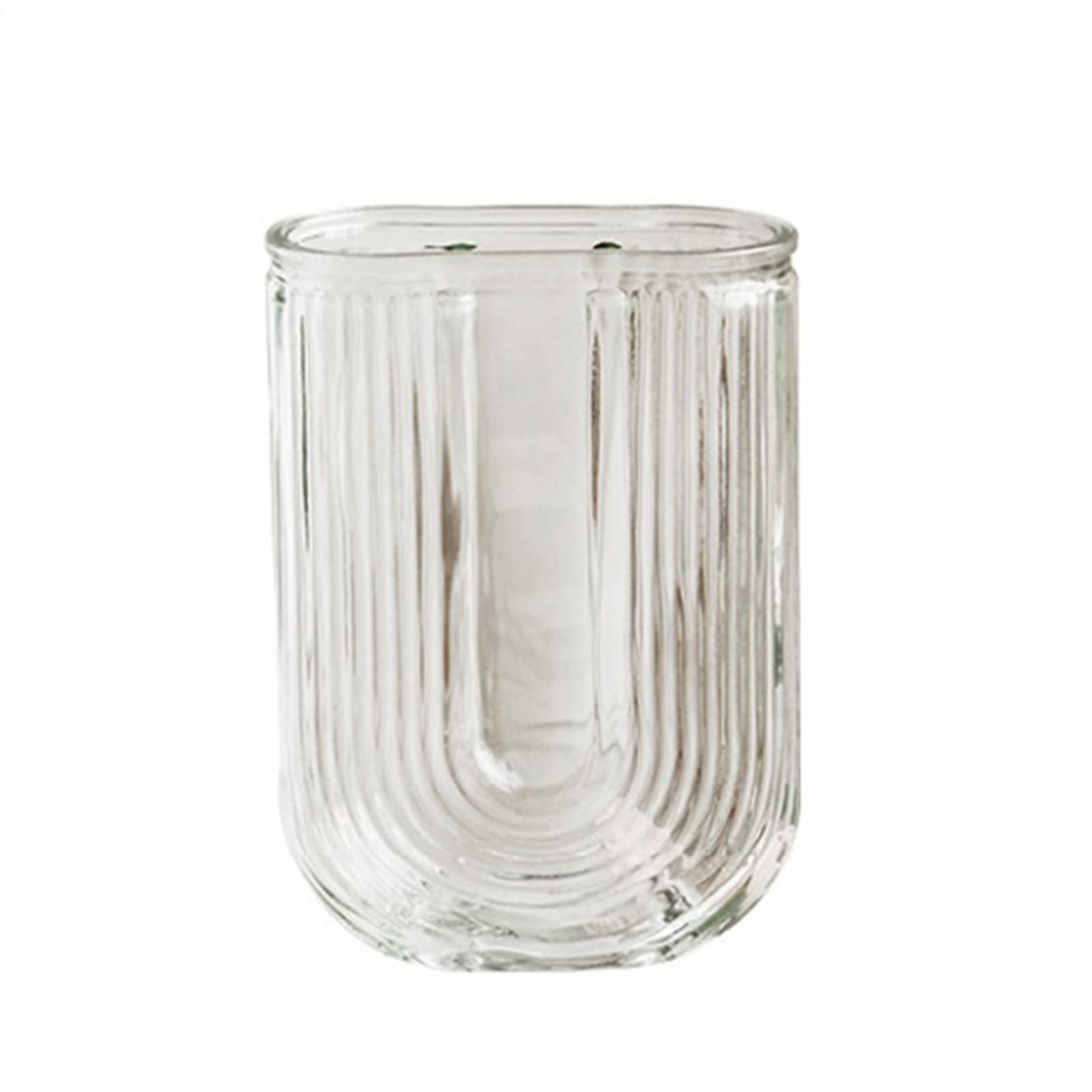 Vase transparent en porcelaine et verre soufflé pour ornements de salon