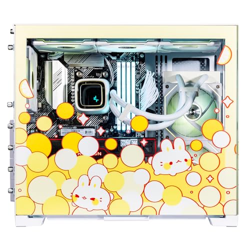 Image of Velztorm Fruity Bunny Custom Built Gaming Desktop PC (AMD Ryzen 7 5700X, Radeon RX 9070 XT, 32GB DDR4, 2TB PCIe SSD, RGB Fans, 240mm AIO, 850W PSU, WiFi 5, Bluetooth 5.0, RJ-45, Win 11 Pro)