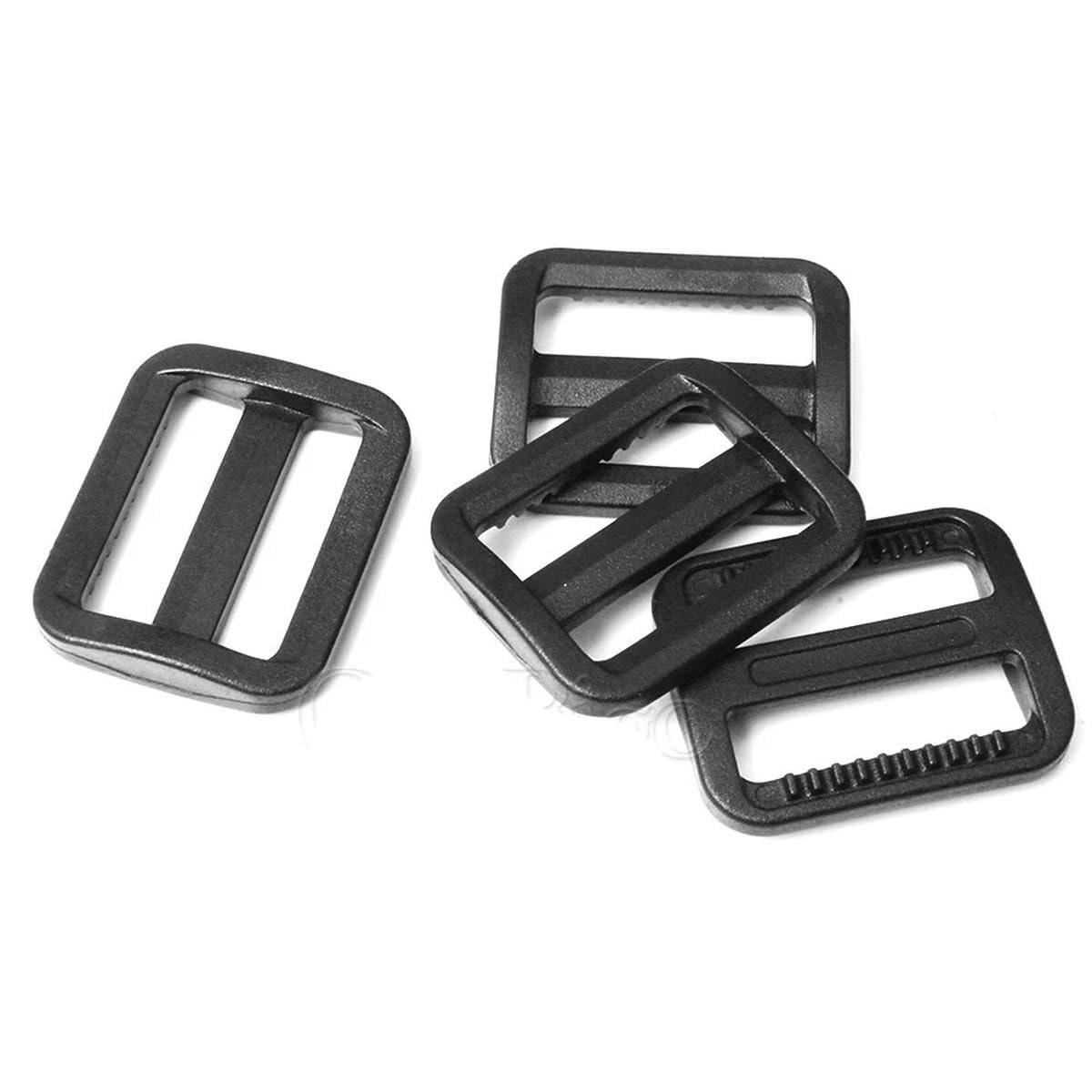 Kunststoff-Schieber, dreieckig, verstellbare Schnallen, breiterer Stil, Rucksackgurte, Taschen, Hundehalsbänder, Gurtband, 10 mm, 15 mm, 20 mm, 25 mm, Schwarz, 1000 Stück, Gurtbandgröße 15 mm