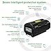 Amityke 40V 4.0Ah Lithium-Ion Battery Compatible with Ryobi 40 Volt Battery OP4015 OP4026 OP40201 OP40261 OP4030 OP40301 OP4040 OP40401 OP4050 OP40501 OP40601