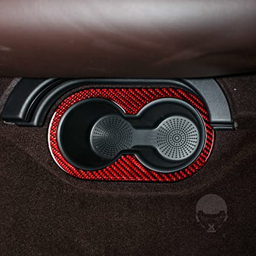 Portavasos central trasero para asiento de carro rojo miniatura 2