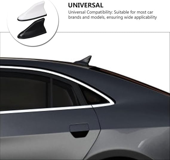 2pcs Car Tail Wing Rear Spoiler Auto Rear Trim Vehicle Plastic Tail Wing Decor Universal Black and White for Car Exterior Styling
