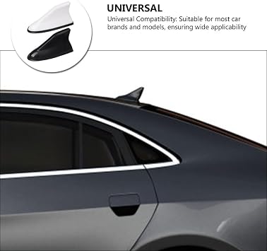 2pcs Car Tail Wing Rear Spoiler Auto Rear Trim Vehicle Plastic Tail Wing Decor Universal Black and White for Car Exterior Styling