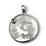 ギベオン 隕石 モルダバイト メテオライト 狼 オオカミ ペンダント ペンダントトップ シルバー９２５