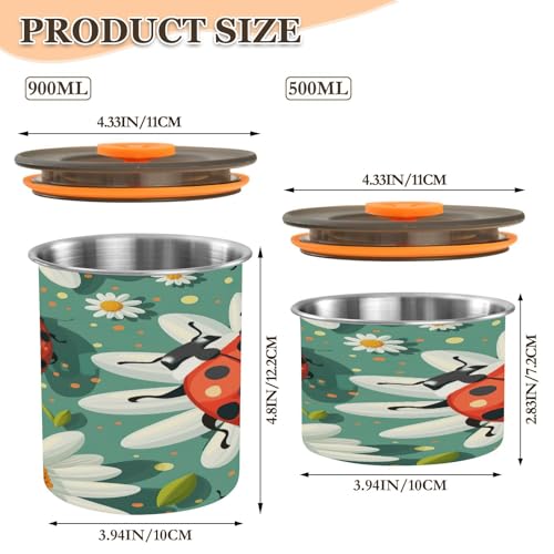 Contenedor de café al vacío Qilmy antiséptico 500 ml miniatura 3