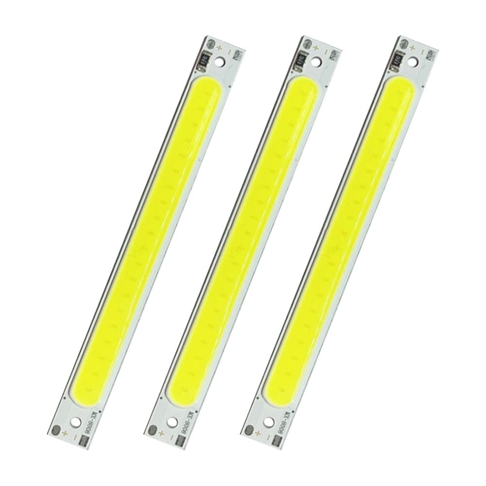 LED COB Light Platine, 5 pezzi DC 5 V 3 W Long Strip LED Chip Light Board Luce Bianca 600 mA 400 lm 6500 K per USB Touch Dimmer
