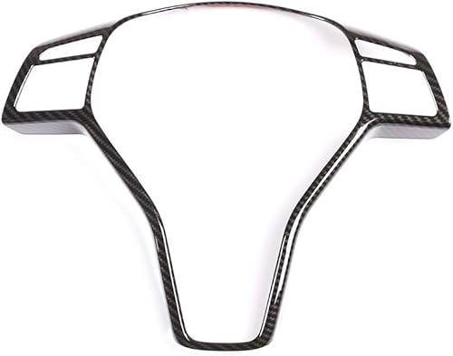 Miniatura 5 de CHEYA Marco de decoración del volante del coche ABS 1pc para Mercedes-Benz Clase E E260 E300 2011-2015 (fibra de carbono)