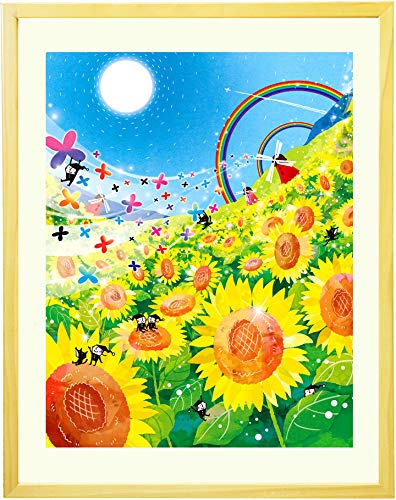 油彩画 幸せのひまわり 8号 額無し作品の状態良好 - コレクション