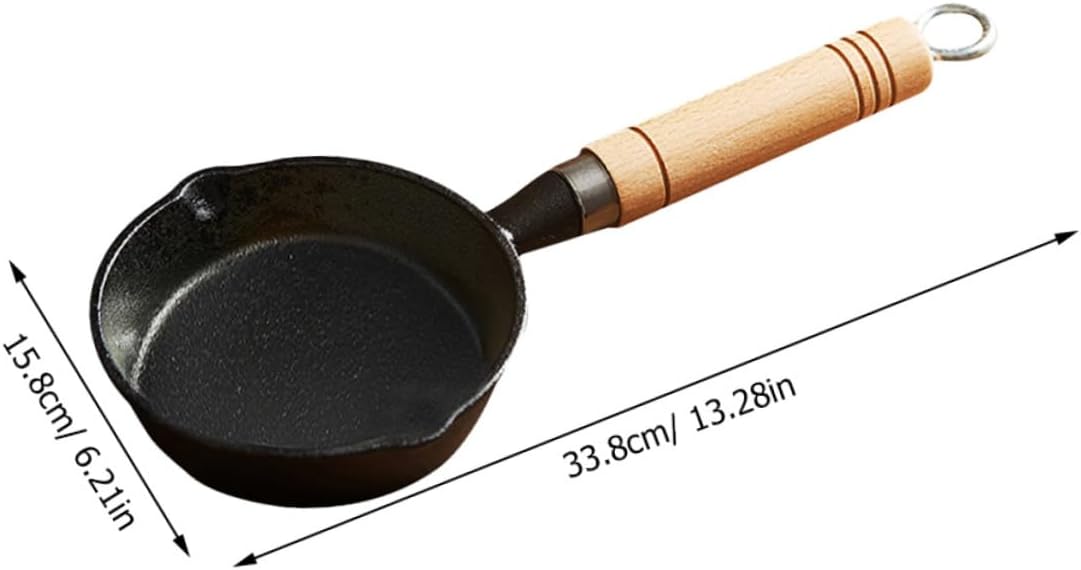 Cast Iron Skillet Frying Pan Lid Melted Butter Warmer Pot Small Butter Melting Pot for Cooking Camping Kitchen Gadget