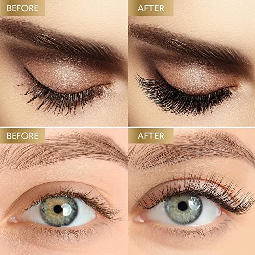 Easbeauty 2020 Upgraded Magnetic Eyeliner And Eyelashes Kit, Magnetic Eyelashes With Eyeliner, False Lashes 5 Pairs With Tweezers, Easy To Wear #TOP3