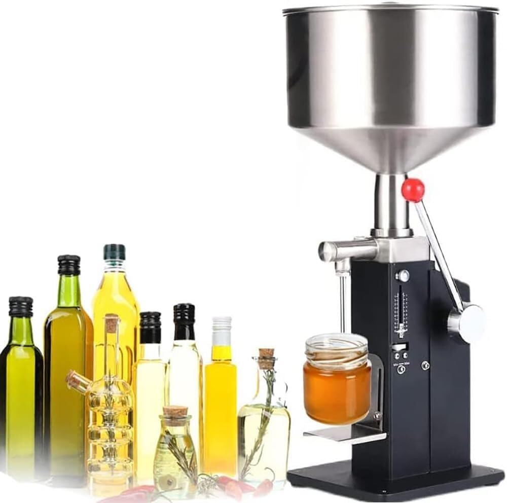 Manual Crank Rotary Pump, Aluminum Barrel Pump Hand Liquid Transfer, The Length is Adjustable, Mobile Fixed Buckle, for Diesel, Kerosene, Hydraulic Fluid,