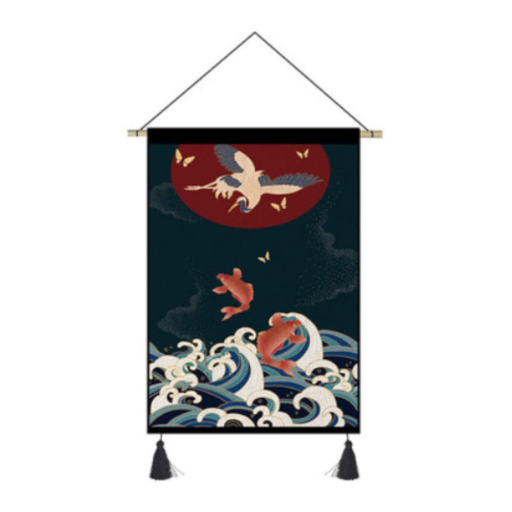 Ukiyoe Tapestry - Japan Hefeng Wall Cloth - Wall Art Decorative Painting - Net-red INS Poster Mural 45x65cm