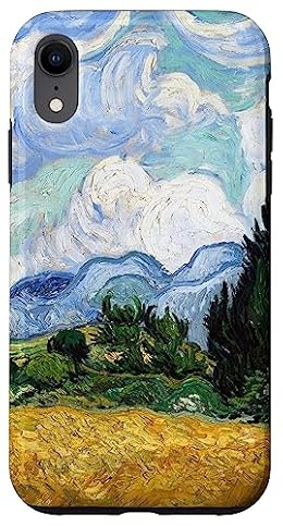 Van Gogh Wheat Field with Cypresses Modern Art Painting Case for iPhone XR