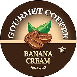 Banana Cream Flavored Coffee Pods - 35 Count Gourmet Single Serve Cups Compatible with Keurig Brewers - Smooth, Creamy Banana Medium Roast