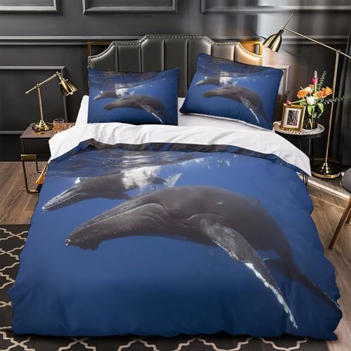 Ensemble de literie microfibre dauphin 3d doux et respirable pour des nuits d'été fraîches - 4