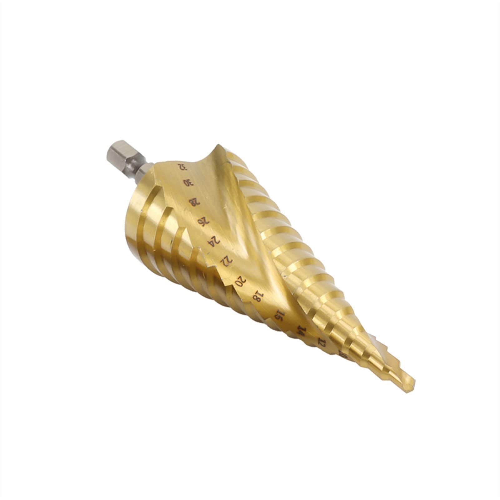 Wiertła do cięcia Wiertło stopniowe Wiertło stożkowe Hex Shank 4-12 4-20 4-30mm Wycinak do otworów w metalu z dziurkaczem Wiertło do metalu HSS pokryte tytanem (Kolor: 3 szt. Z torbą) (3 szt. Z torb