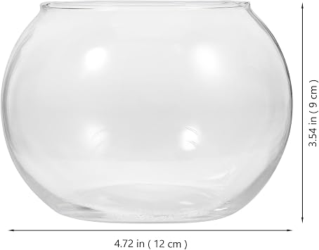 SHOWERORO 2pcs Propagation Station Glass Terrarium Bottle for Indoor Landscaping Round Landscape Container for Plants and Moss Decor Sturdy Home Decoration Accessory