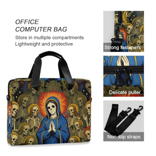 Bolso portátil para laptop 15.6 pulgadas con asa y correa miniatura 6