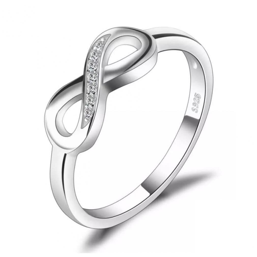 925 Sterling Silber Ring Zirkonia Stackable Fingerringe für Damen