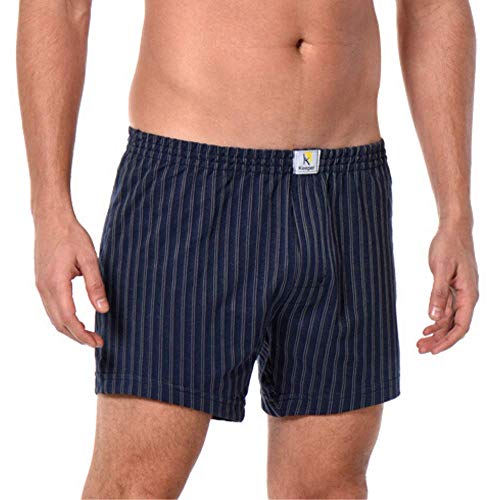 Kit 3 cuecas samba canção com abertura frontal Keeper (G (46/48), Listrada (76% algodão 24% poliéste