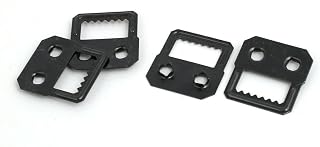 uxcell Album Photo Frame Picture Metal Self Fix Sawtooth Two Holes Hanger Black 4pcs